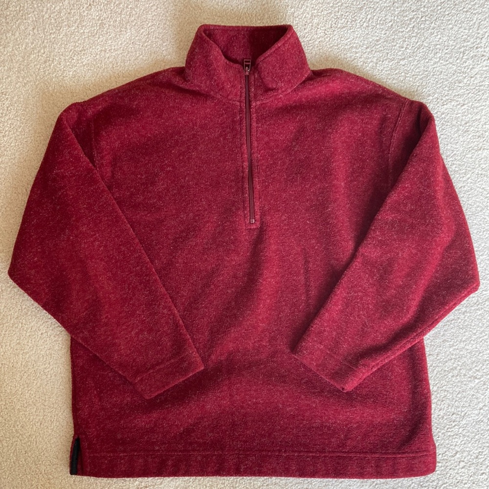 EMS Red Quarter Zip Fleece
